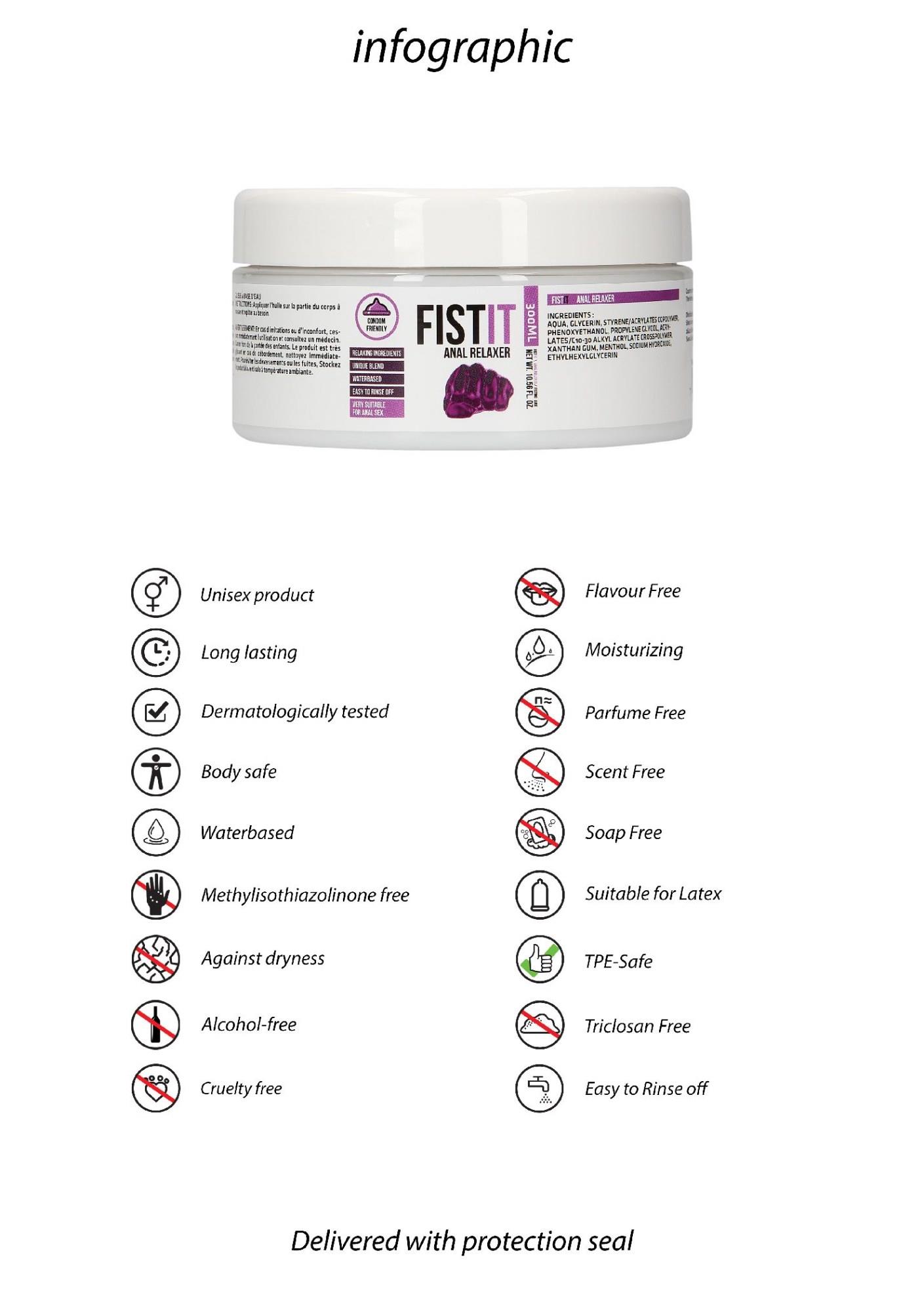 Лубрикант на водной основе Shots Fist It Anal Relaxer, 300 мл