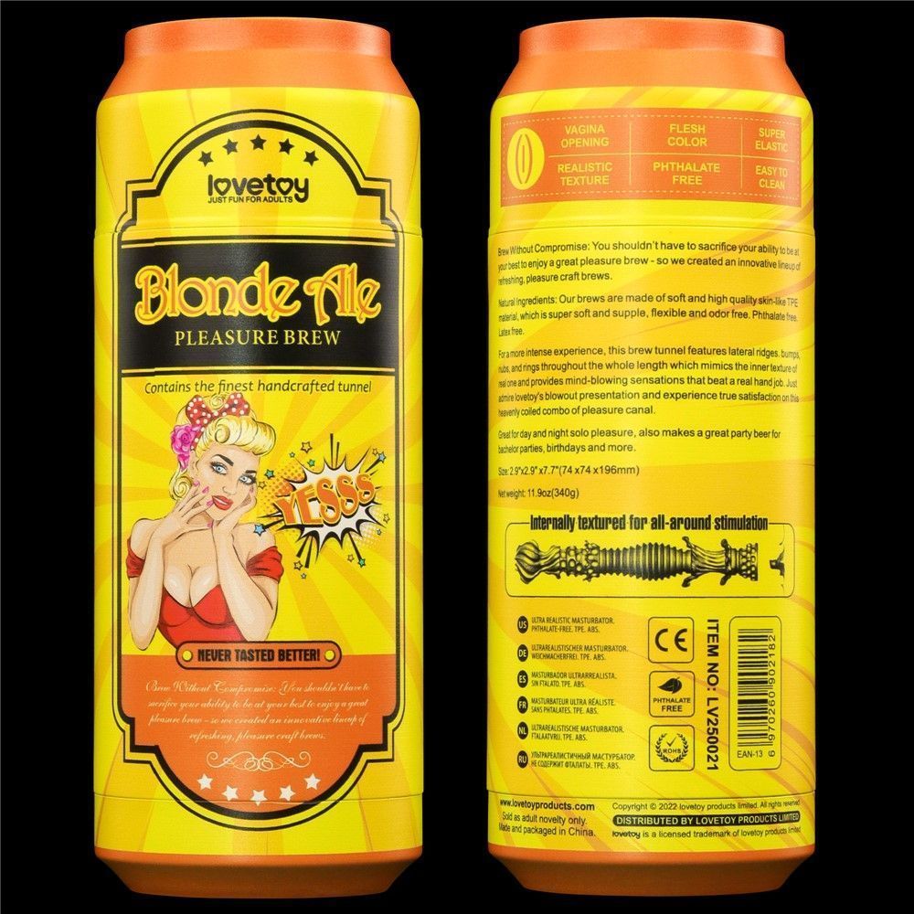 Мастурбатор Pleasure Brew Blonde Ale (телесный)