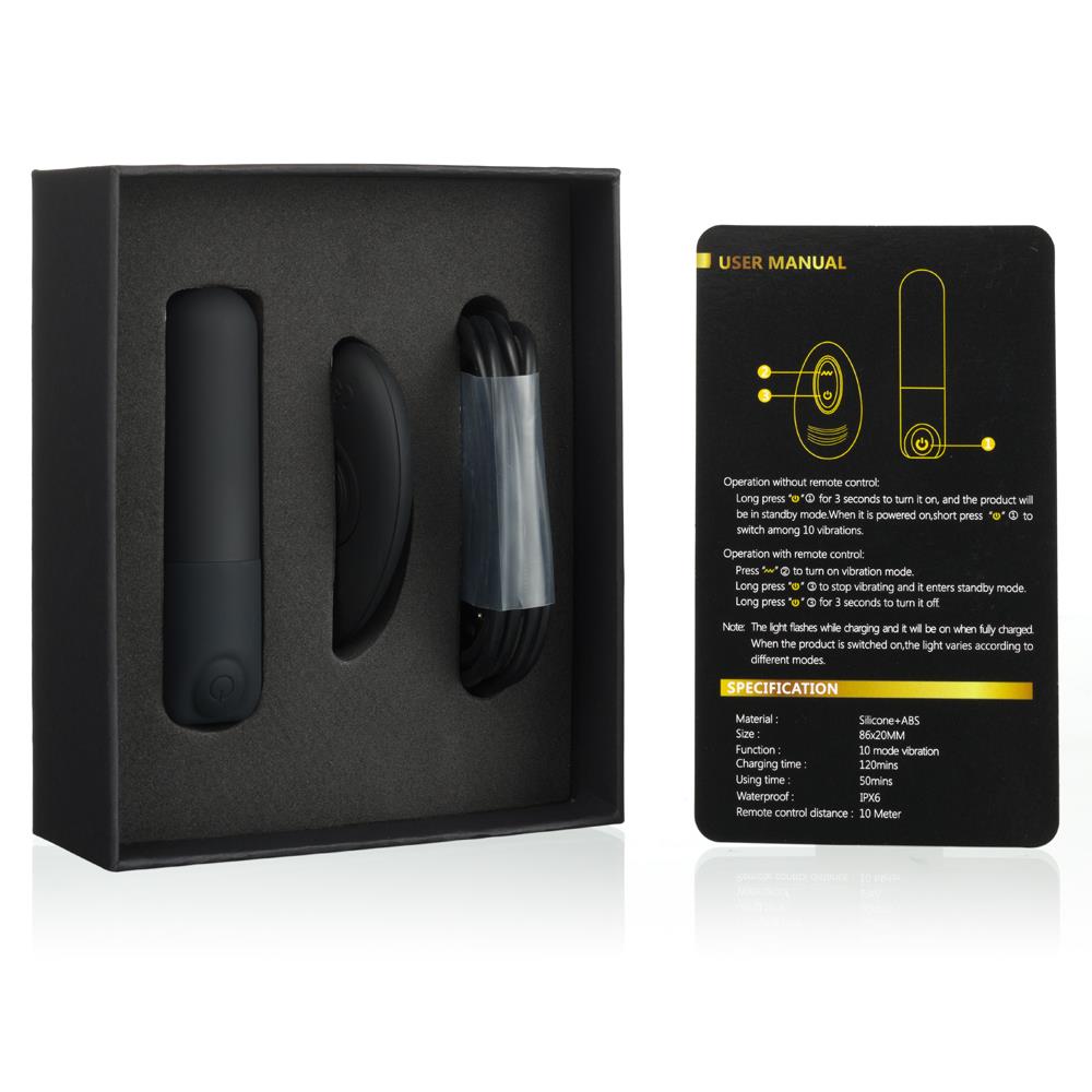 Мини-вибратор Inty Toys Pulse, 12 см (черный)