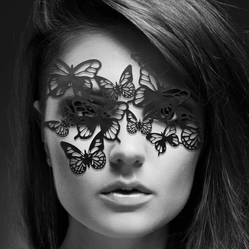 Маска на глаза Bijoux Indiscrets Sybille Mask, (черный)