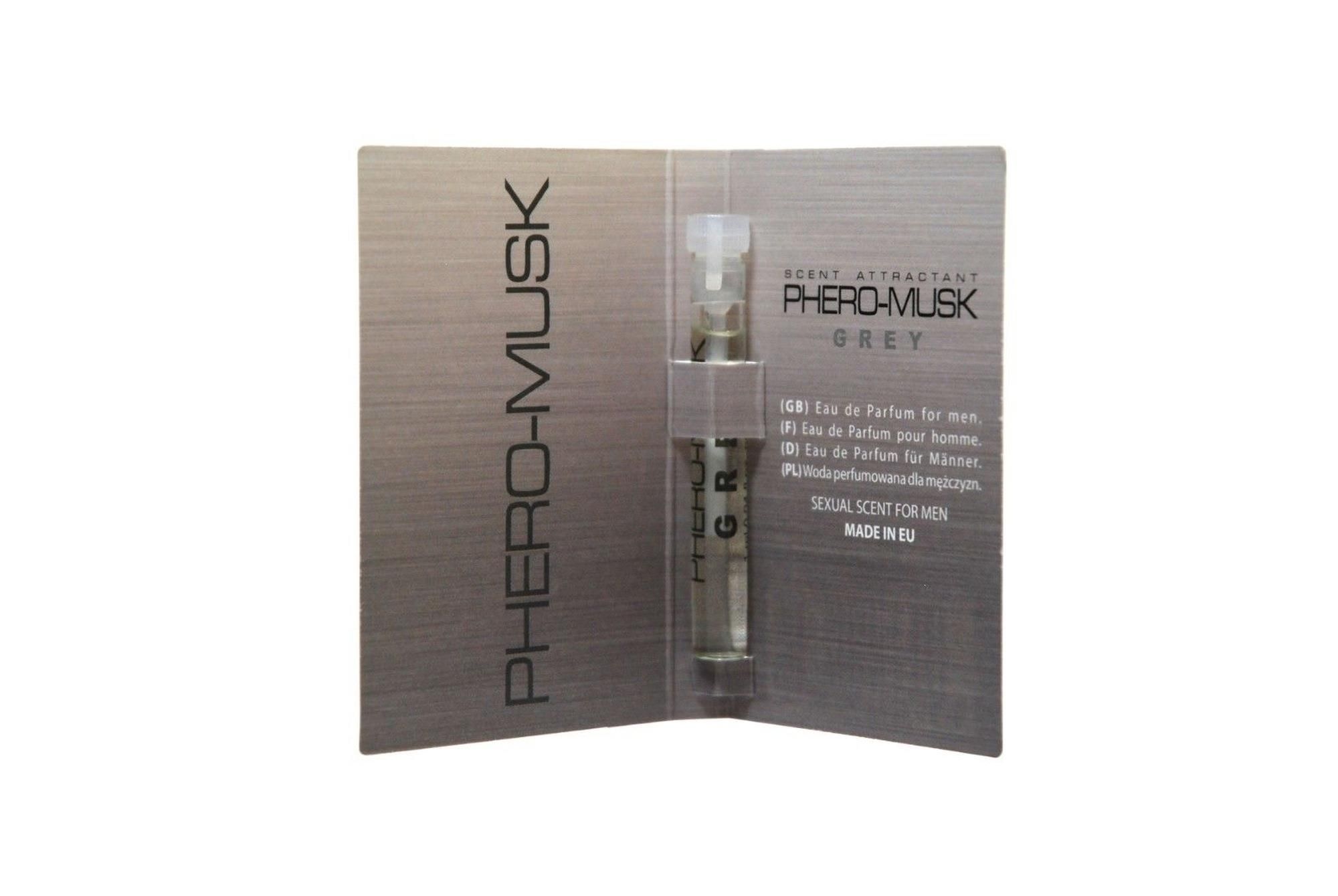 Aurora Phero-Musk Grey - Perfumy z feromonami dla mężczyzn, Piżmo, 1 ml