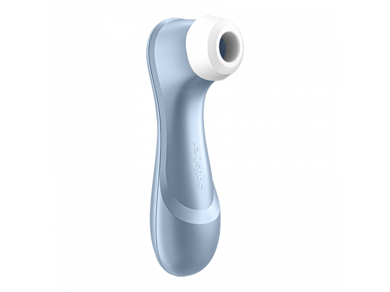 Вакуумный стимулятор клитора с вибрацией Satisfyer Pro 2+ (голубой)