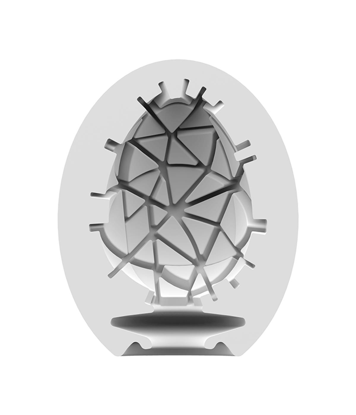 Мастурбатор яйцо Satisfyer Egg Single Crunchy (белый)