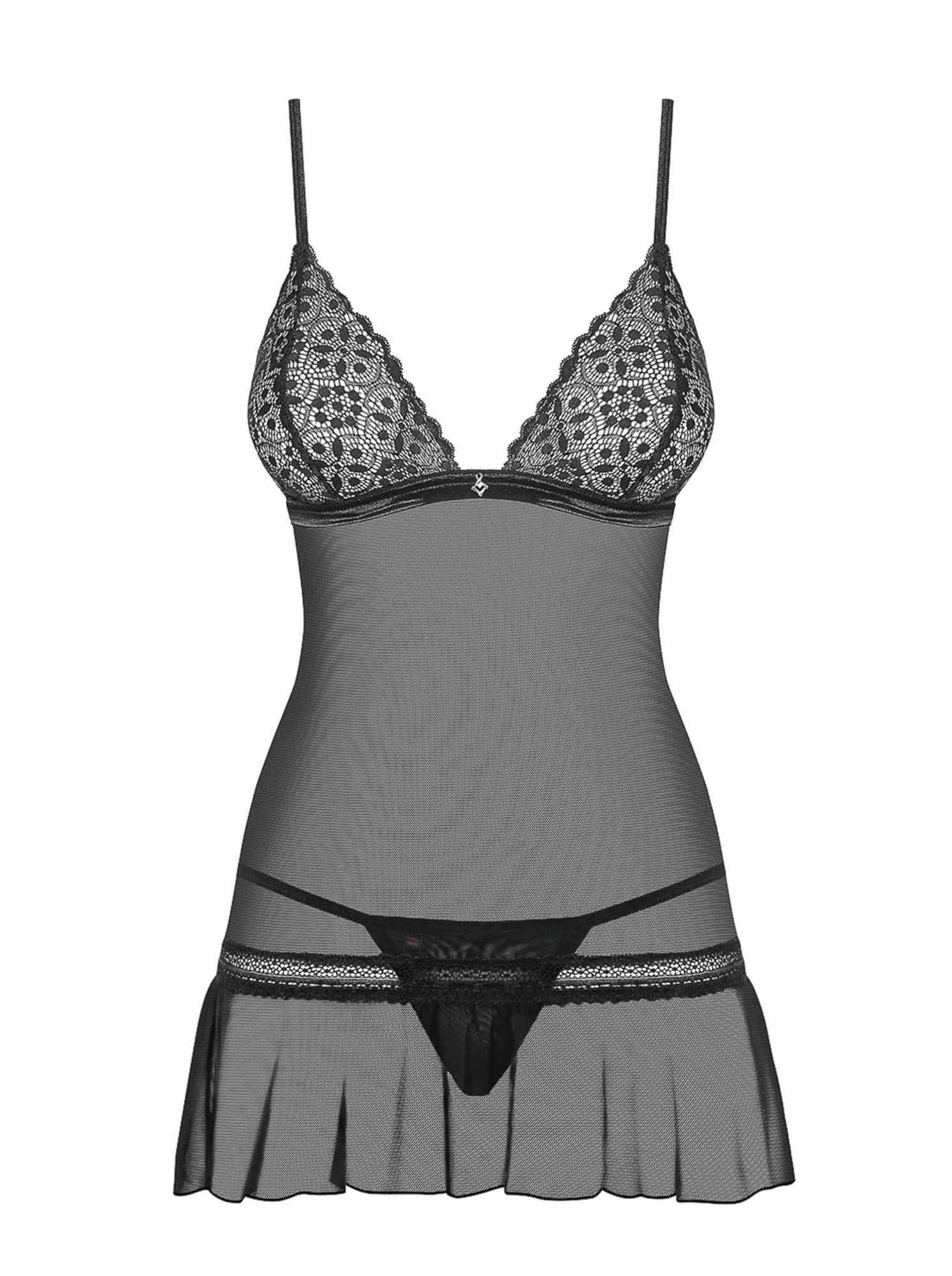 Сексуальный комплект Obsessive Shibu, L/XL (черный)