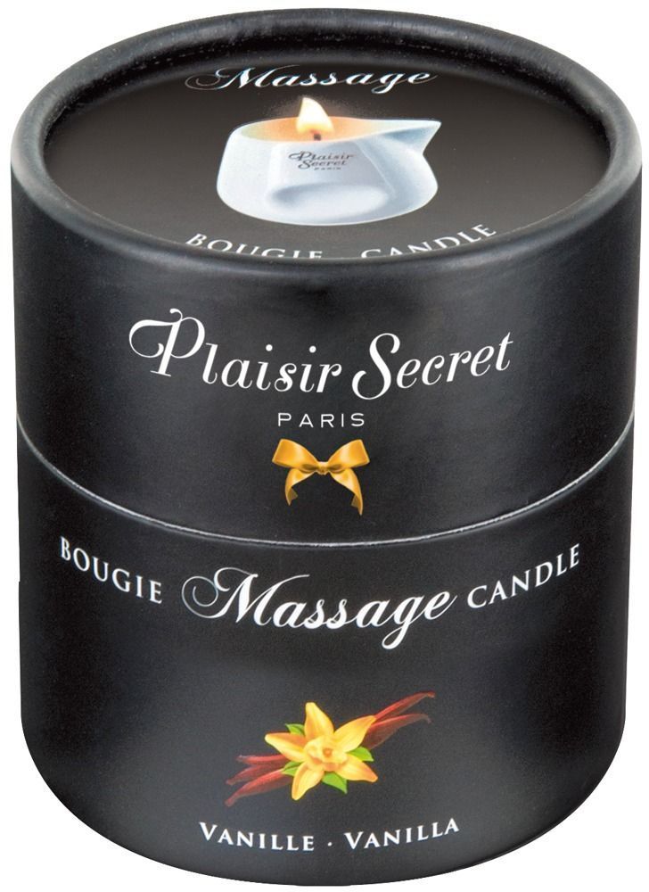 Масажна свічка Plaisirs Secrets Vanilla, 80 мл