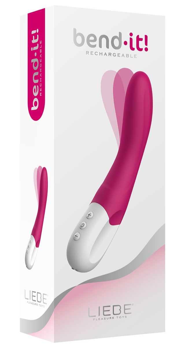 Вибратор Liebe Pleasure Toys Bend-It! Rechargeable, 22 см (розовый)