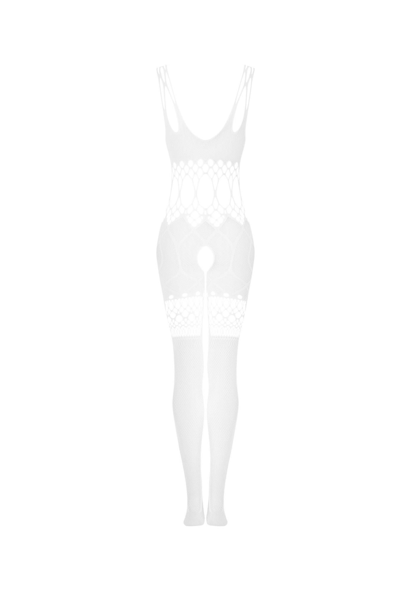 Женский сетчатый боди Obsessive Bodystocking G330 XL/XXL (белый)