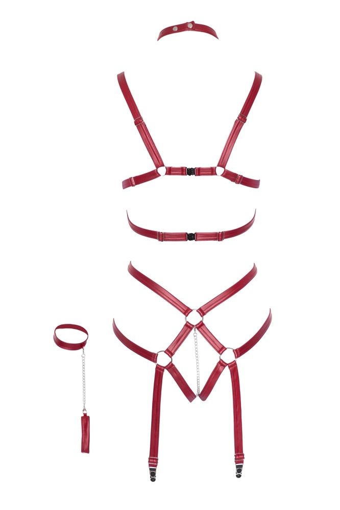 Бондажный набор Bad Kitty Naughty Toys Bondage Body, L/XL (красный)