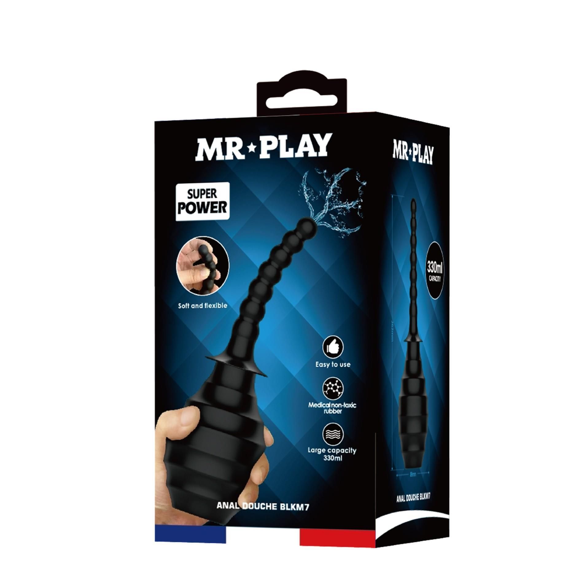 Анальный душ MR Play Anal Douche BLKM7, 330 мл (черный)