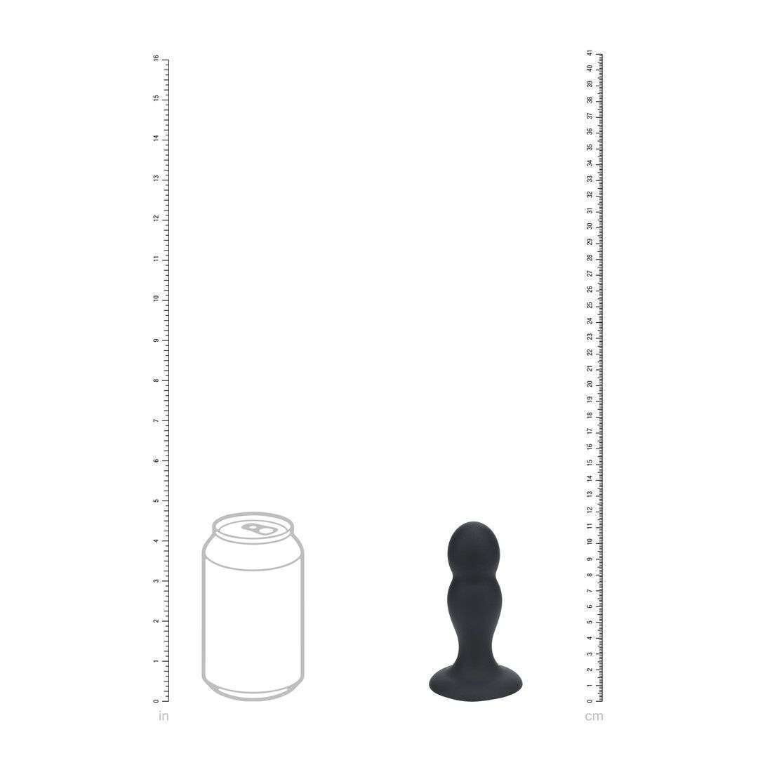 Korek analny Levelz Double Rattle Liquid, 10.8 cm (czarny)