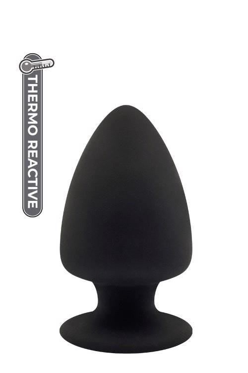 Korek analny Cheeky Love Premium Silicone Plug M, 11 cm (czarny)