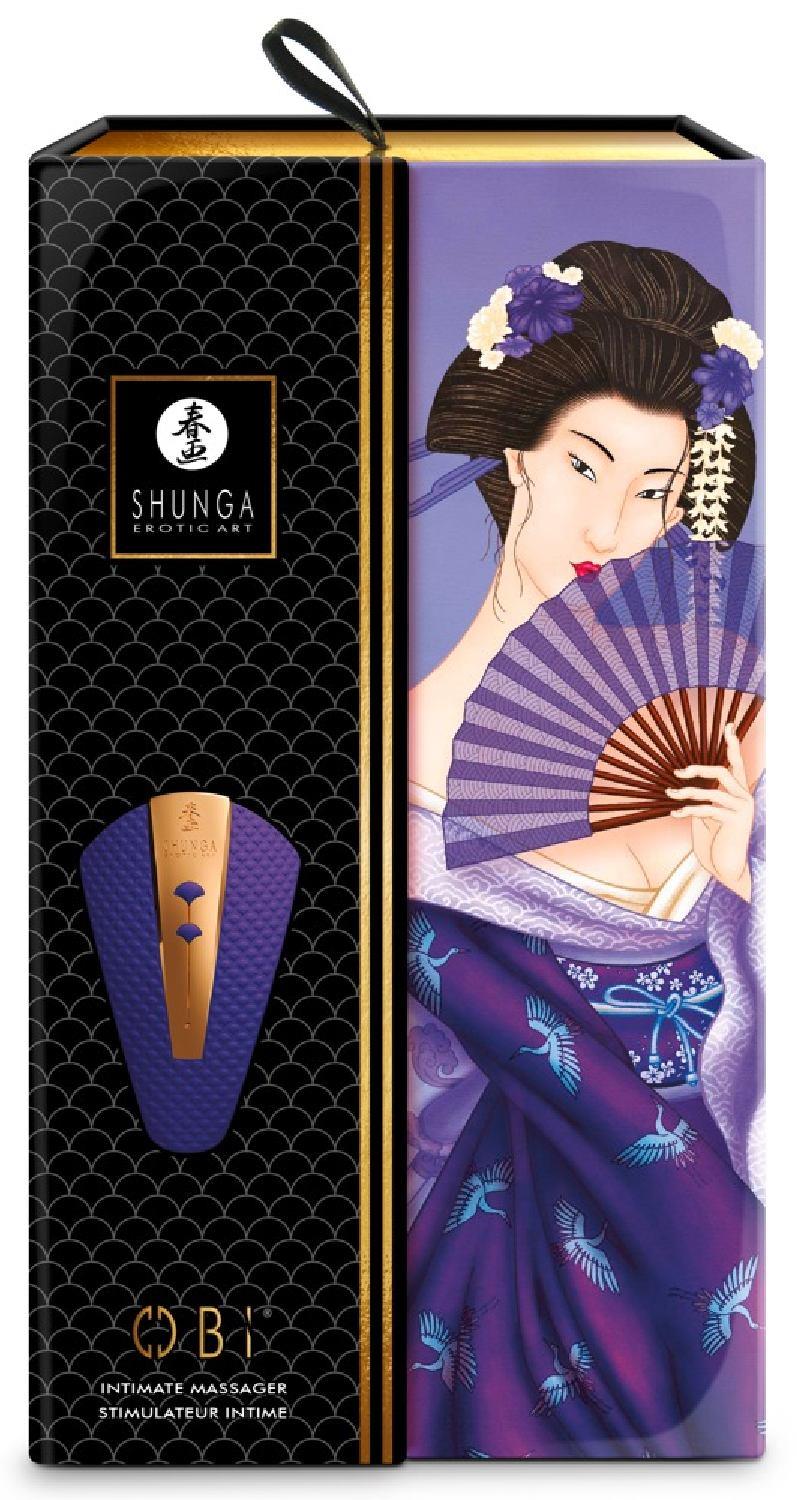 Вібратор для клітора Shunga Obi, 11,5 см (фіолетовий)