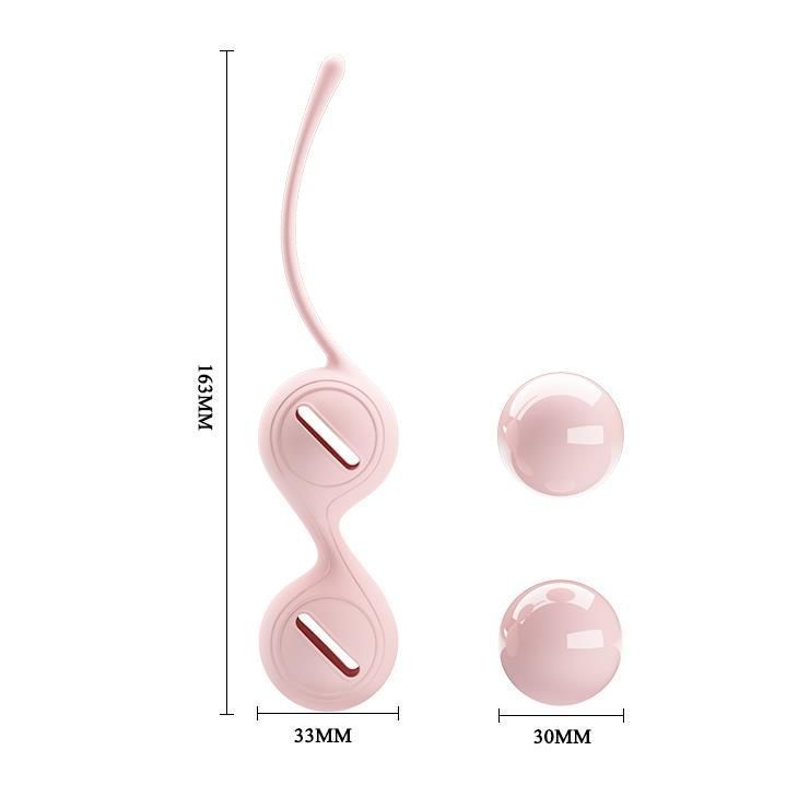 Вагинальные шарики Pretty Love Kegel Tighten Up, 16,3 см (светло-розовый)