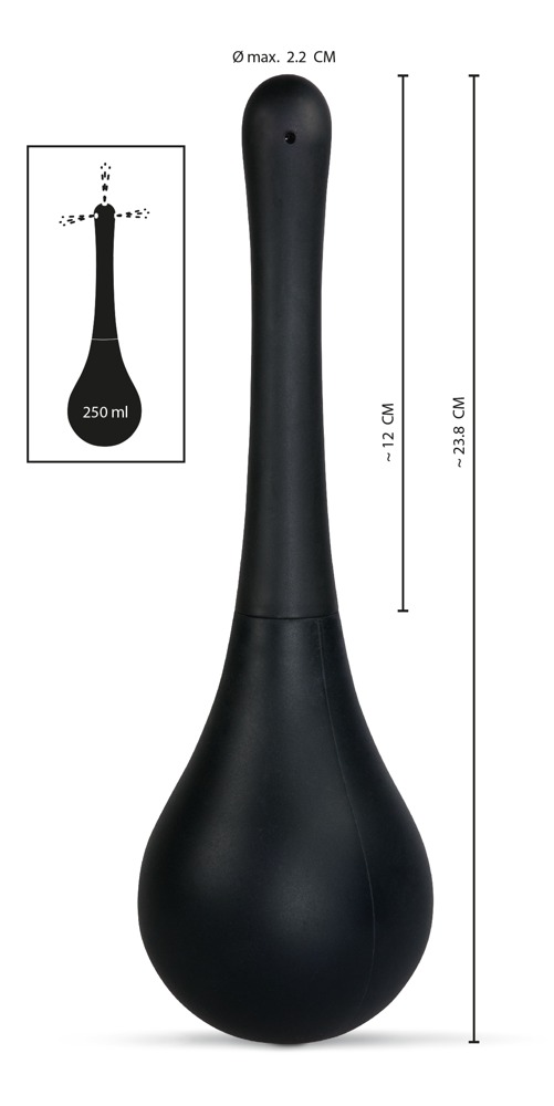 Анальный душ Rebel Anal Shower, 23 см (черный)