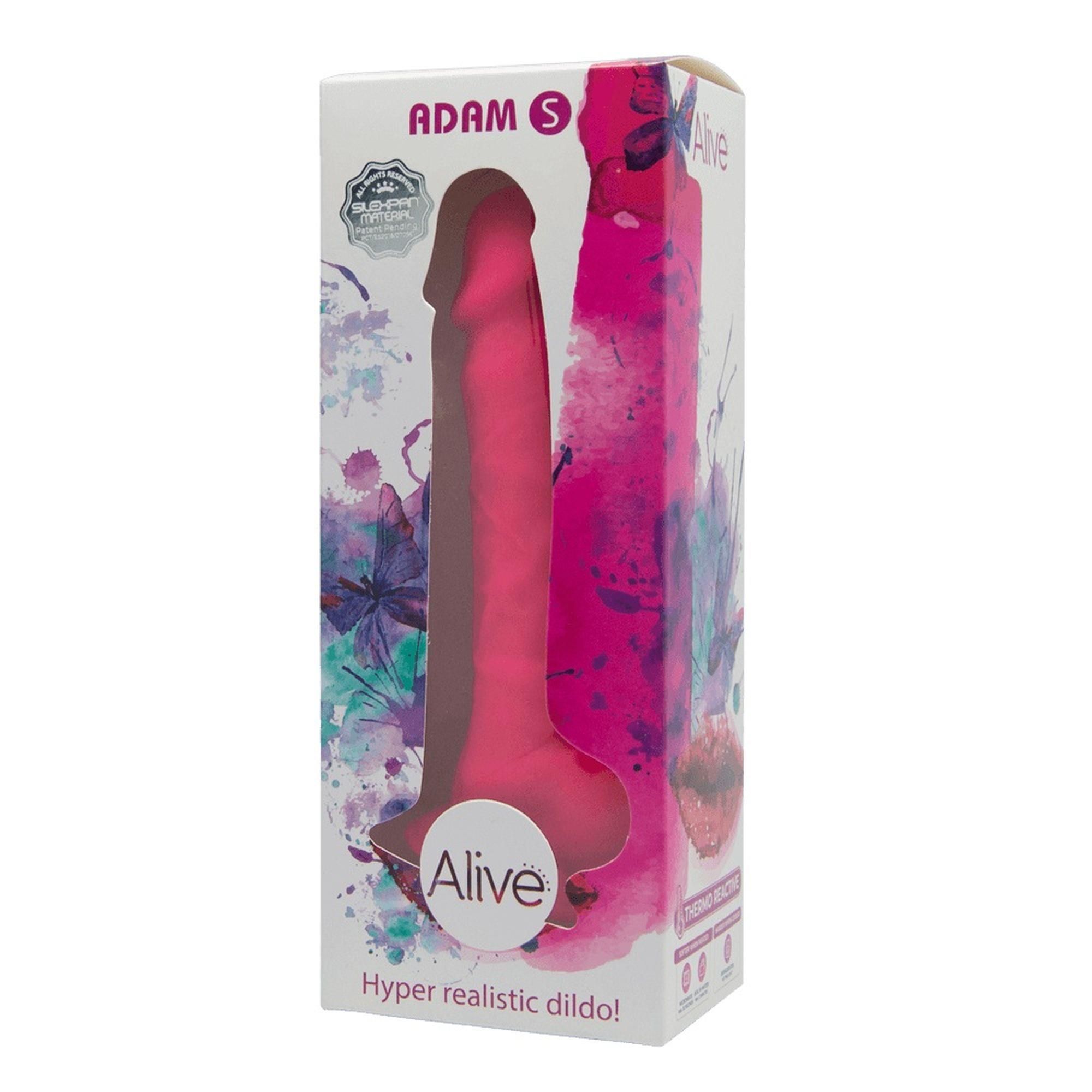 Фаллоимитатор Alive Adam S, 18 см (фуксия)
