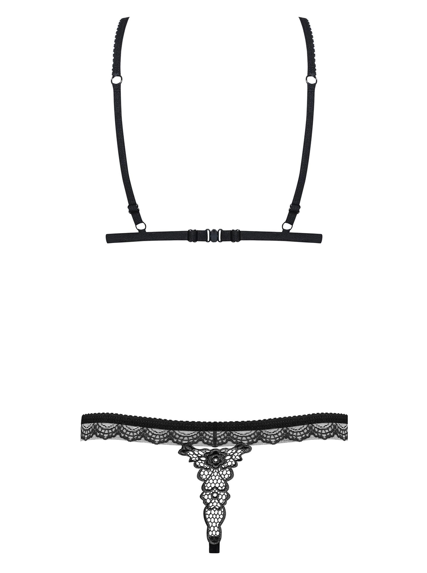 Комплект белья Obsessive 865-SET-1, L/XL (черный)