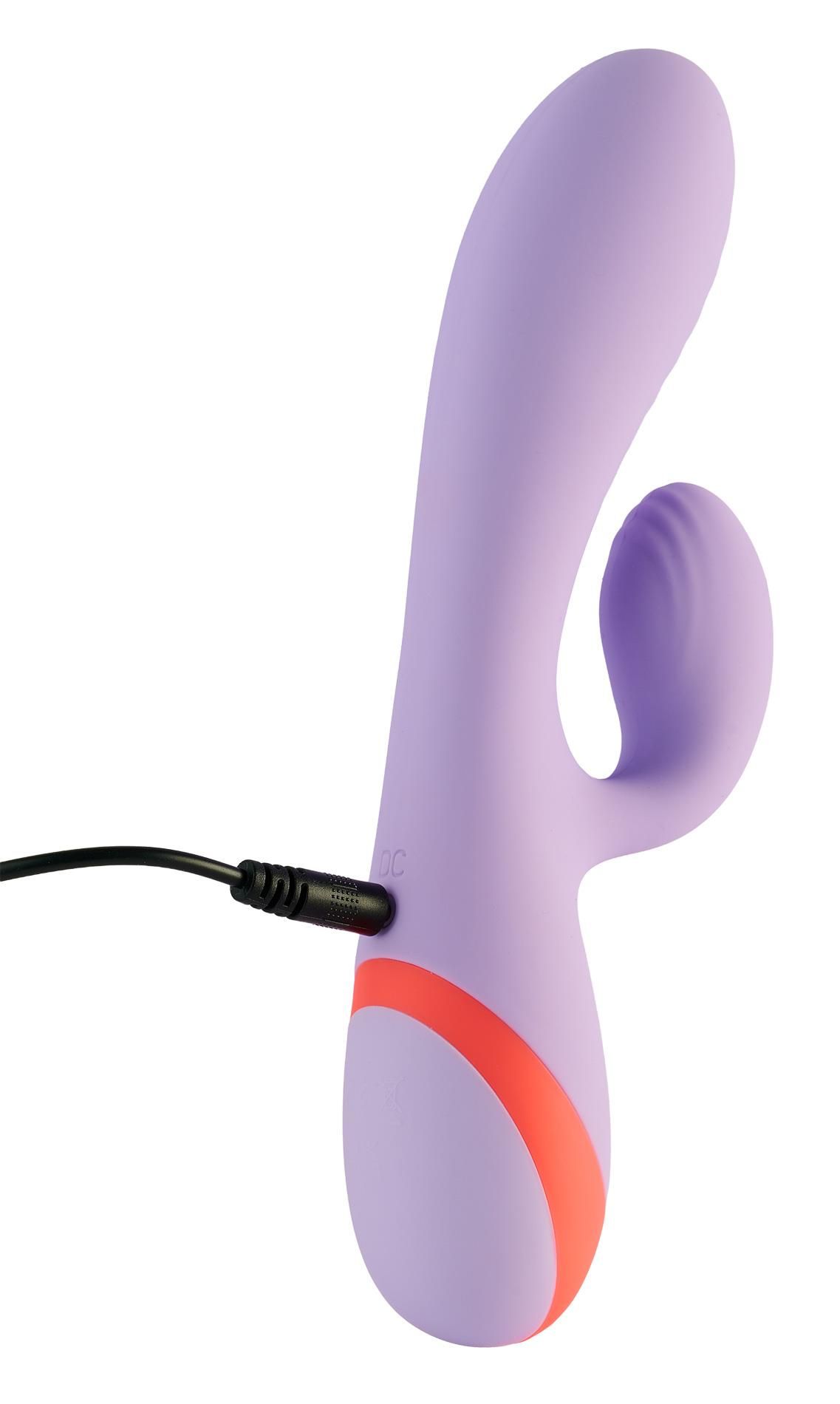 Wibrator królik Dream Toys Twin Toned Duo, 19 cm (fioletowy)