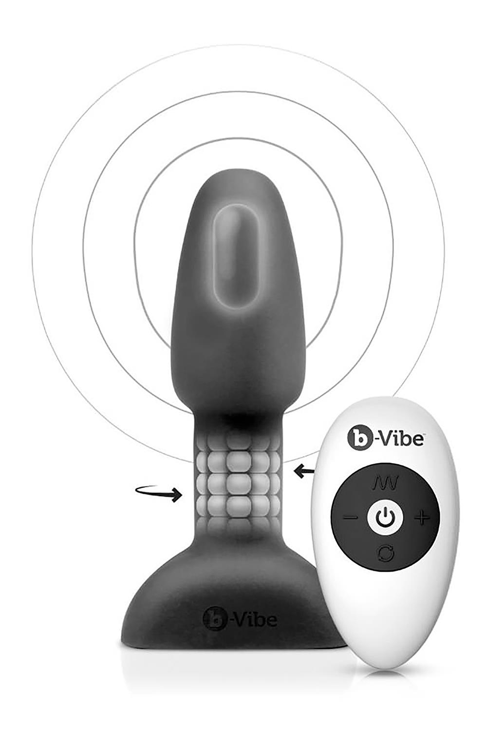 Korek analny B-Vibe Rimming Plug Petite, 12.4 cm (czarny)