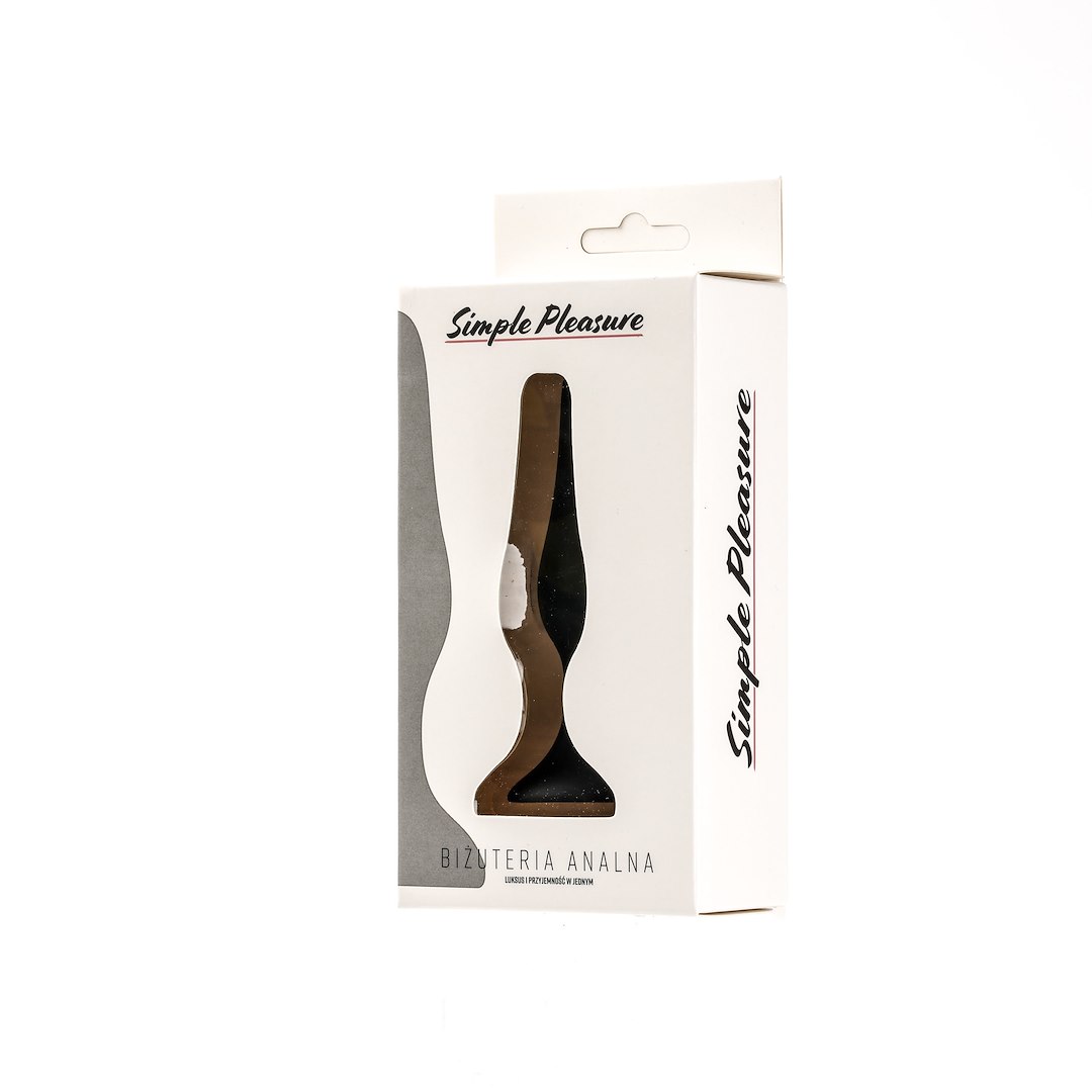 Анальна пробка Simply Pleasure Slim S, 10 см (чорний)