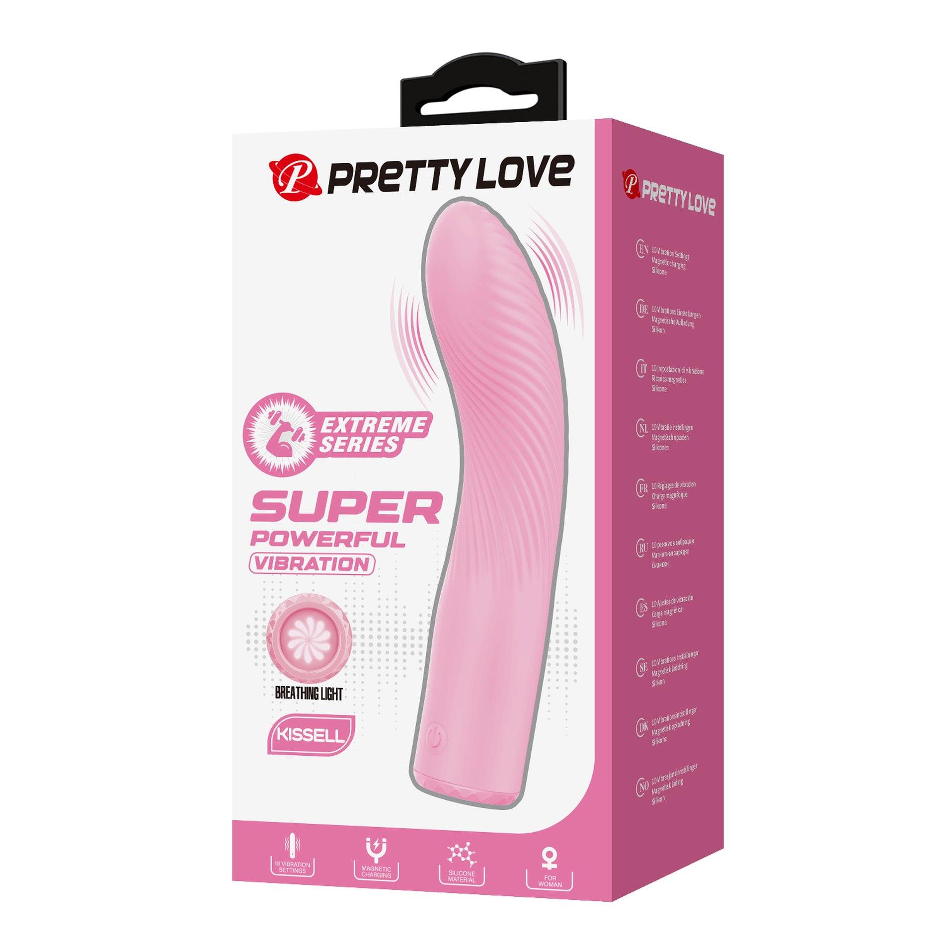 Вибратор Pretty Love Kissell, 16 см (розовый)