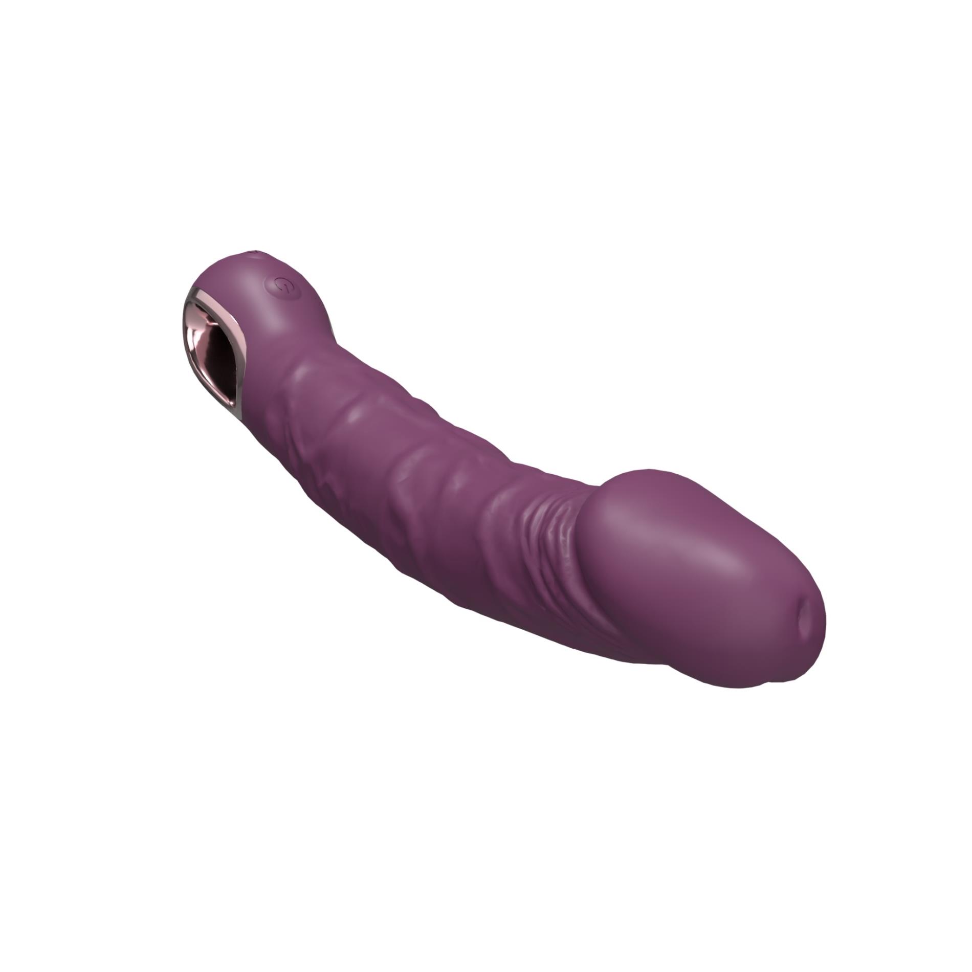 Вибратор B-Series Cute Realistic, 22.1 см (фиолетовый)