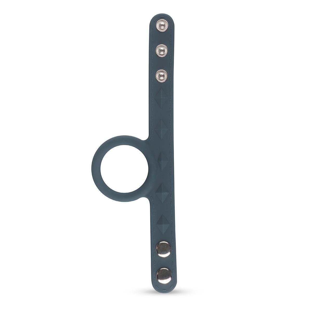 Эрекционное кольцо Boners Cock & Ball Strap, L (серый)