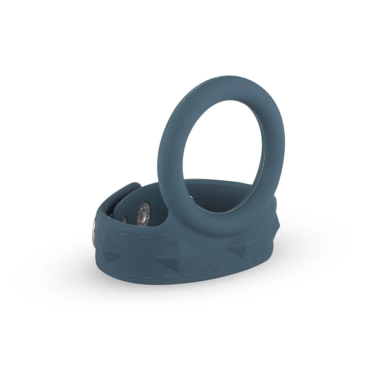 Эрекционное кольцо Boners Cock & Ball Strap, L (серый)