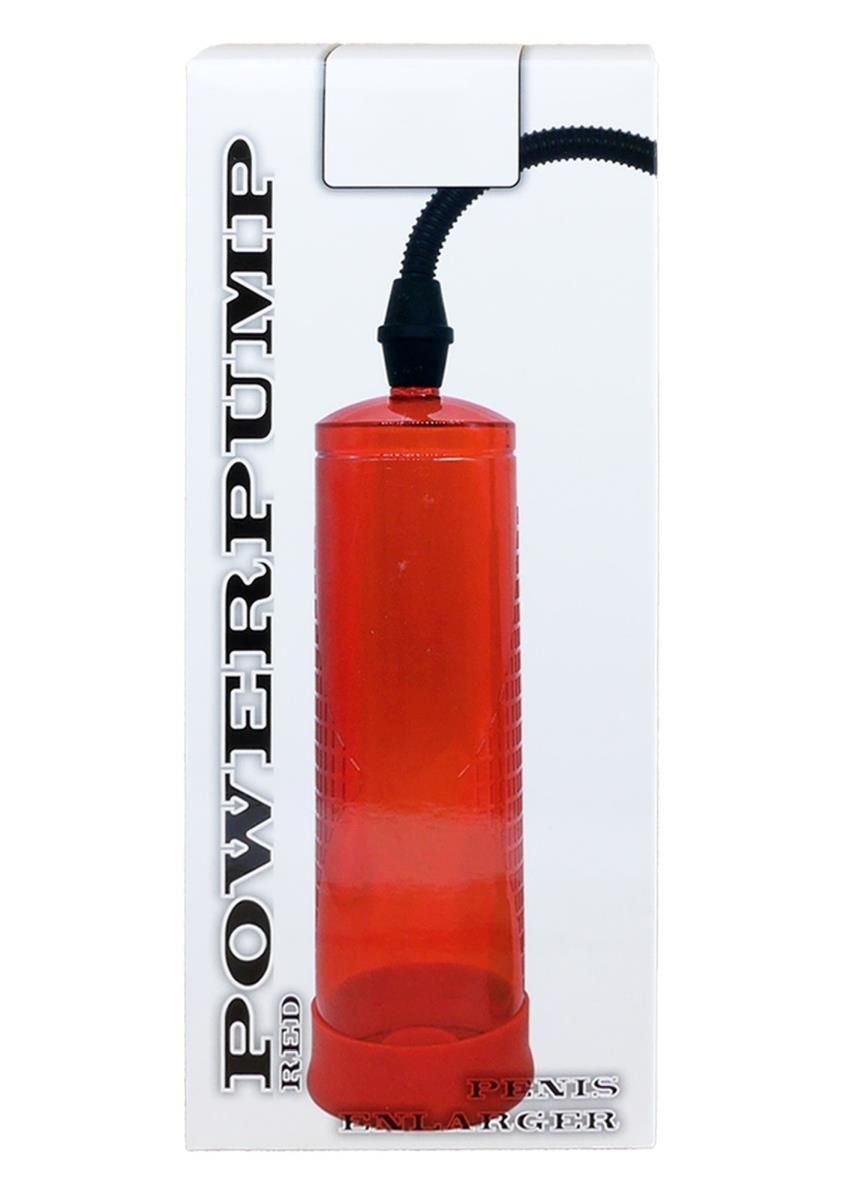 Pompka do penisa Boss Powerpump, 22x6,9 cm (czerwony)