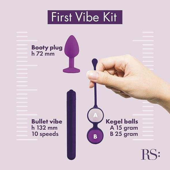 Набор секс-игрушек Rianne S Essentials First Vibe Kit, 3 шт (фиолетовый)