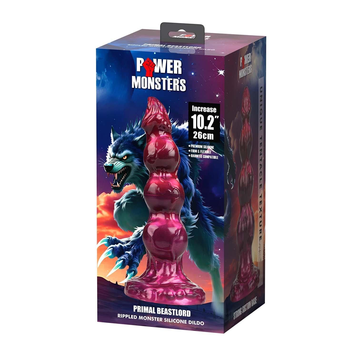 Фаллоимитатор Power Monsters Primal Beastlord, 26 см (мульти)