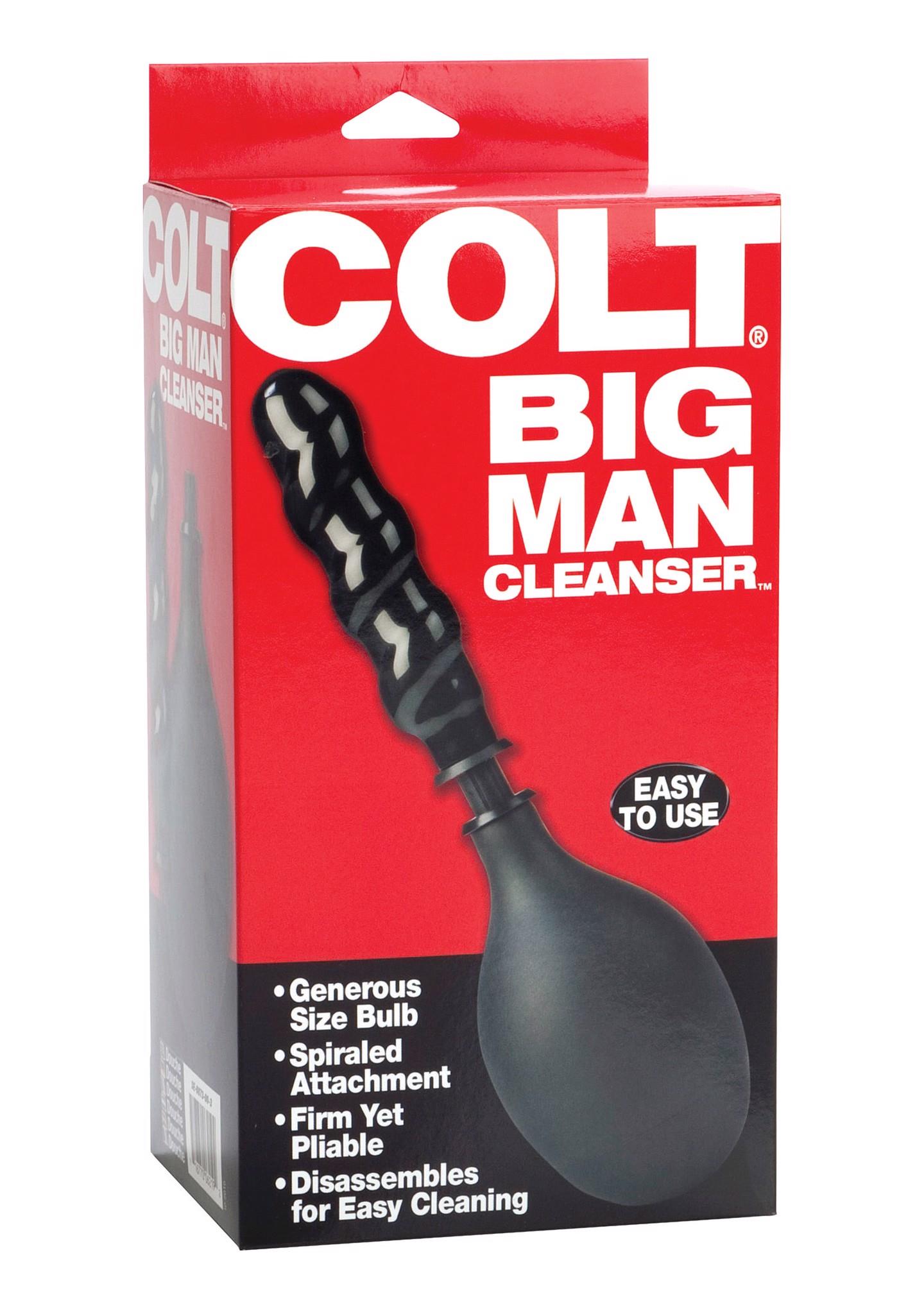 Анальный душ Colt Big Man Cleanser, 30 см (черный)