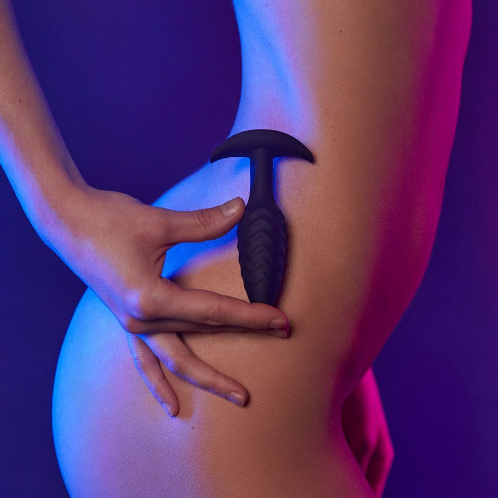 Анальна пробка Dorcel Wavy Plug, 10,6 см (чорний)