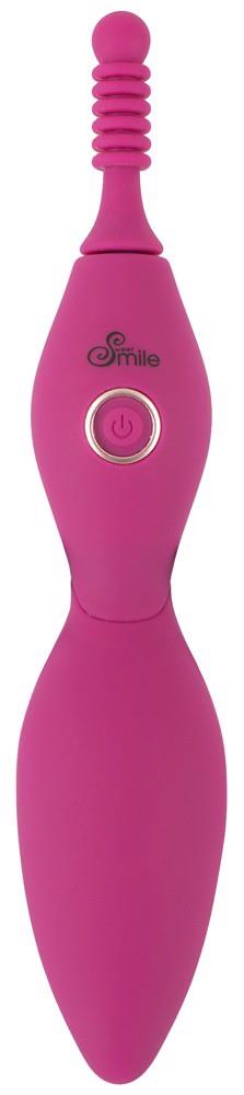 Клиторальный вибратор Sweet Smile Spot Vibrator With 3 Tips, 17,9 см (розовый)