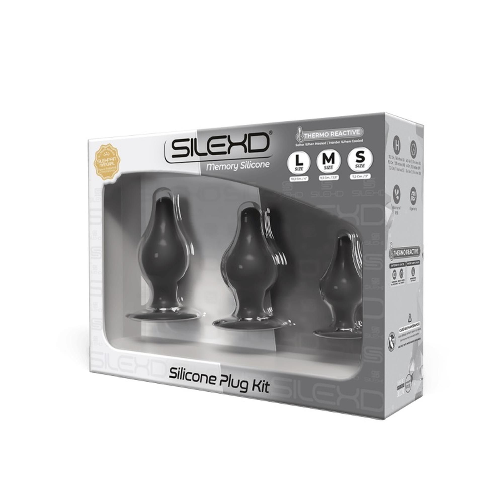 Набір анальних пробок Orion SilexD Silicone Plug Kit, 3 шт