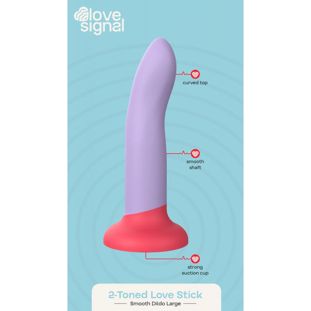 Dildo Dream Toys 2-Toned Love Stick Large, 20.5 cm (fioletowy)