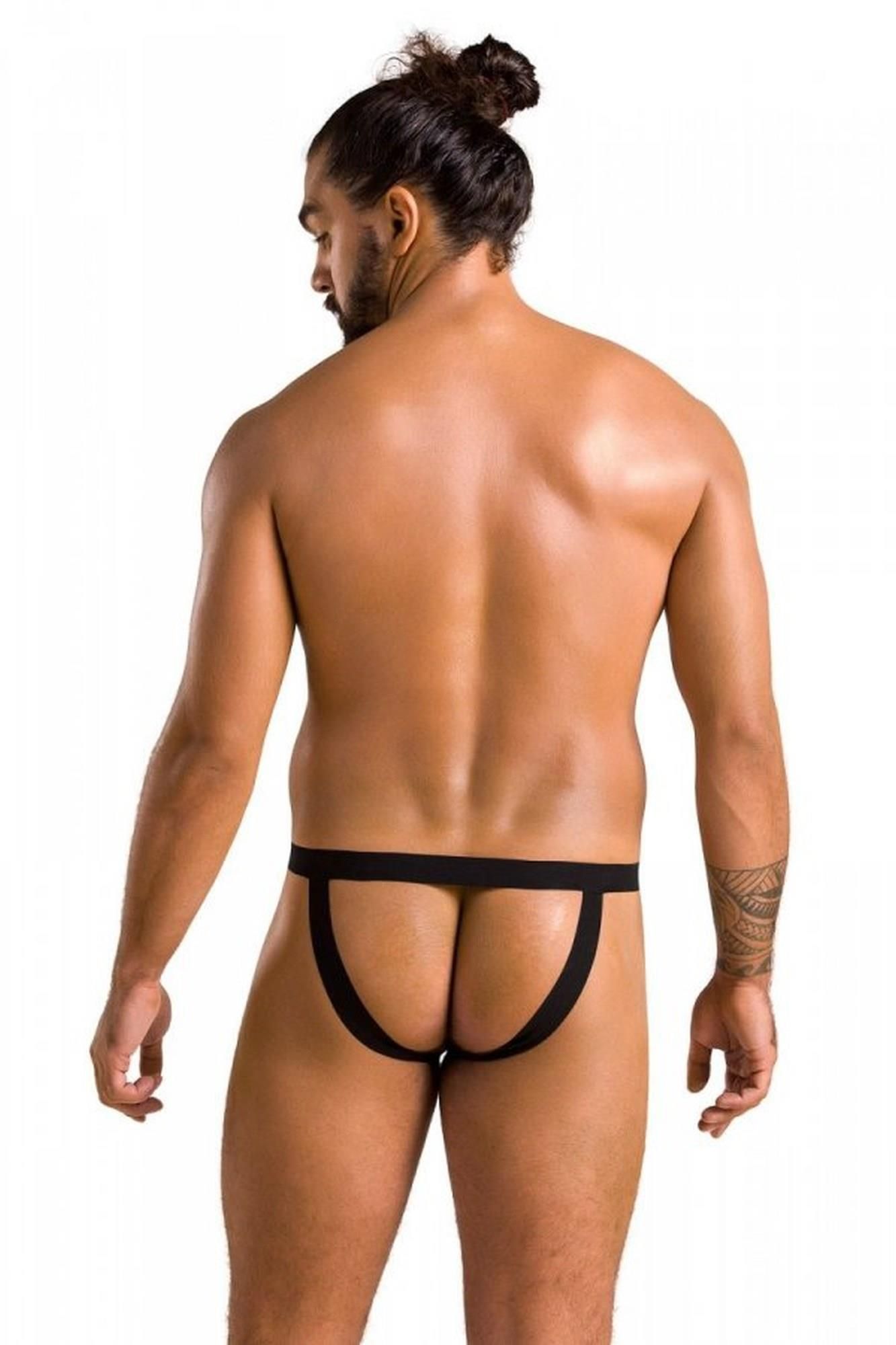 Открытые мужские трусыPassion Free Your Senses Open Luke 034, S/M (черный)