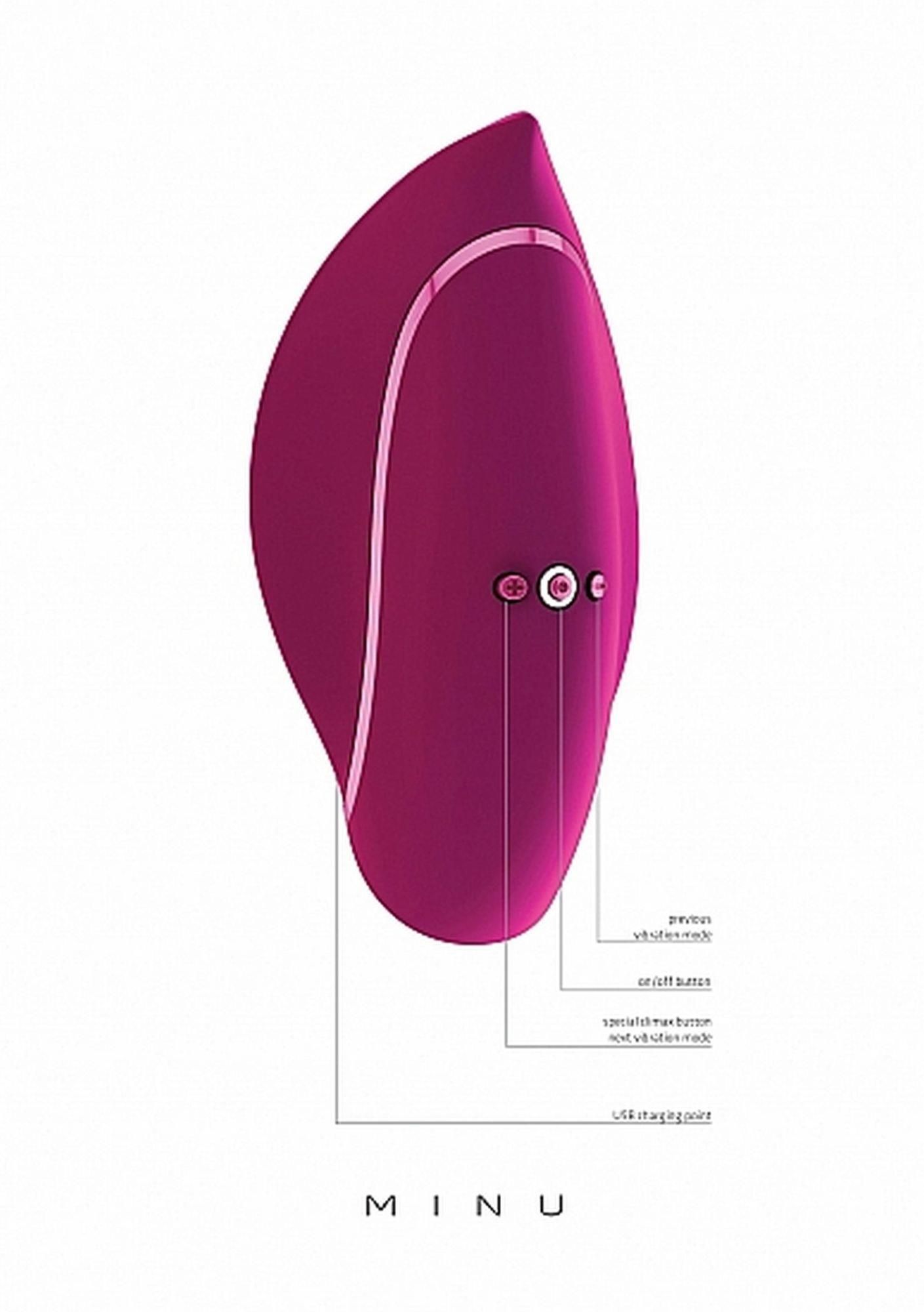 Вибратор Vive Minu Lay On, 8.5 см (розовый)