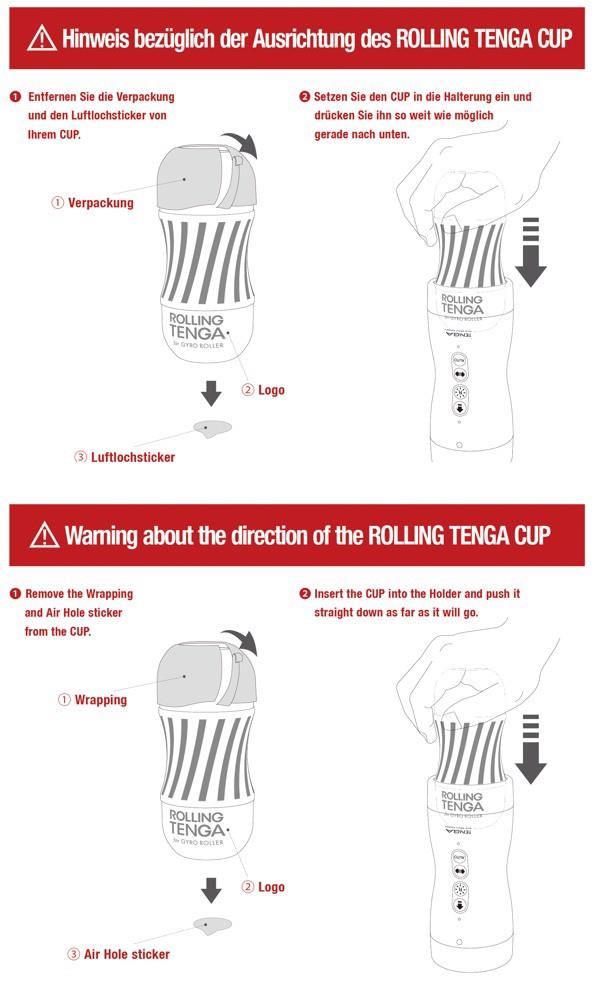Мастурбатор Tenga Rolling Tenga Gyro Roller Cup Gentle (белый)