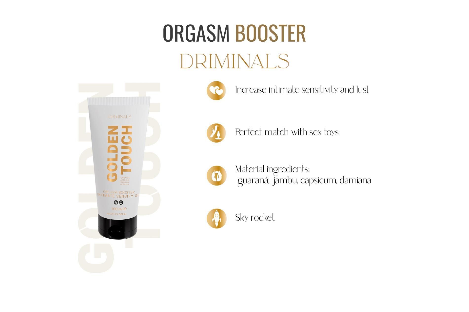 Возбуждающий гель Driminals Golden Touch Orgasm Booster, 30 мл