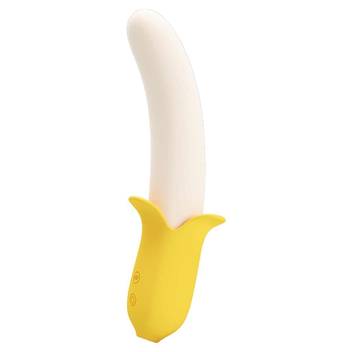Wibrator Pretty Love Banana Geek, 19,5 cm (żółty)