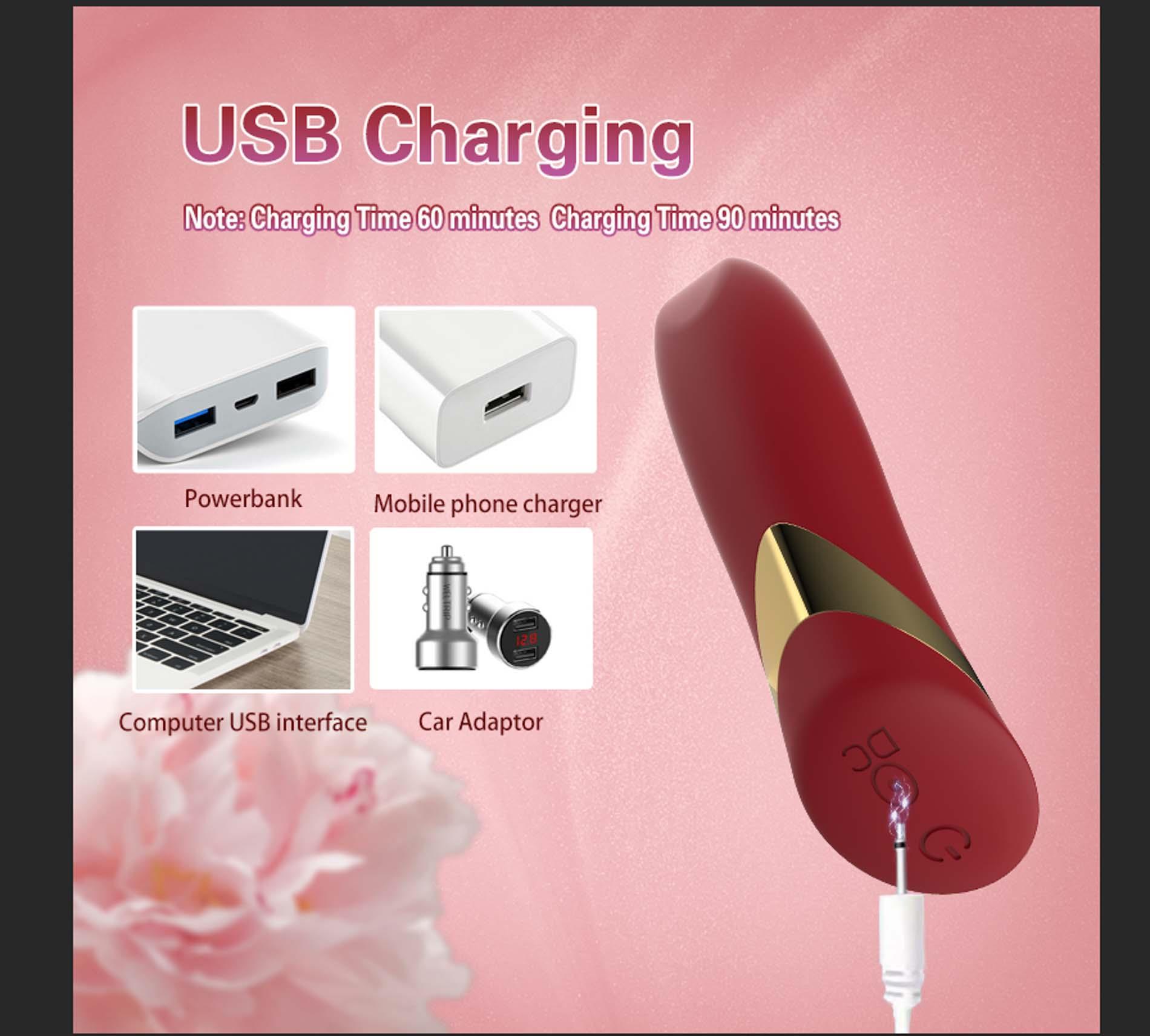 Мини-вибратор B - Series Cute Lipstick Bullet, 10.2 см (красный)
