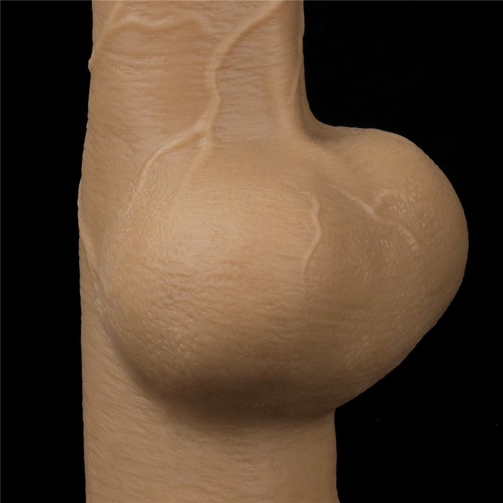 Lovetoy Dong 9.5'' Dual Layered Handle Cock - Dildo, W kolorze cielistym, 25 cm