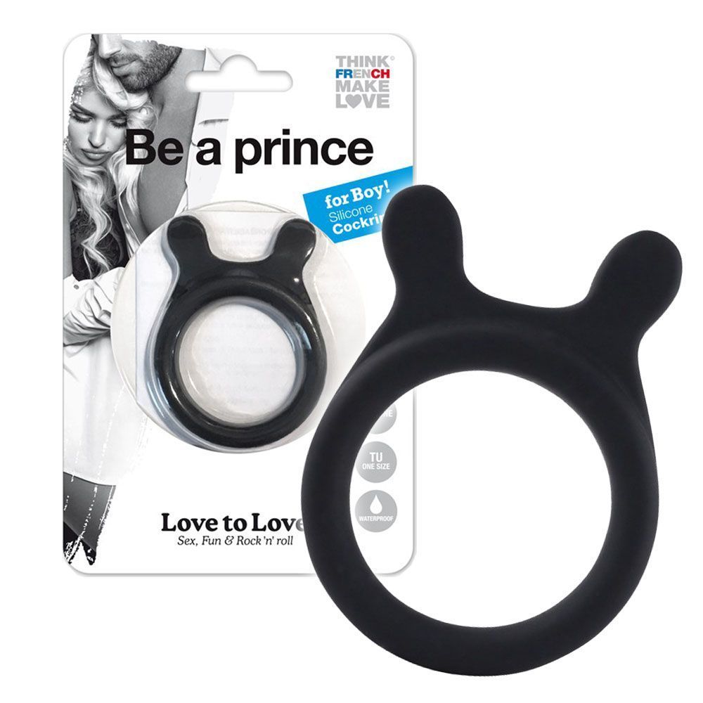Эрекционное кольцо Love To Love Be a Prince, 3.5 см (черный)