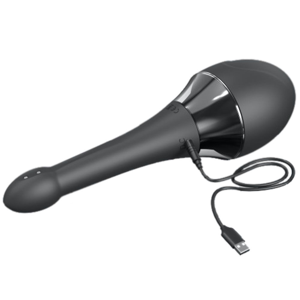 Автоматический анальный душ с вибрацией Dorcel Douche Mate Pro, 200 мл (черный)