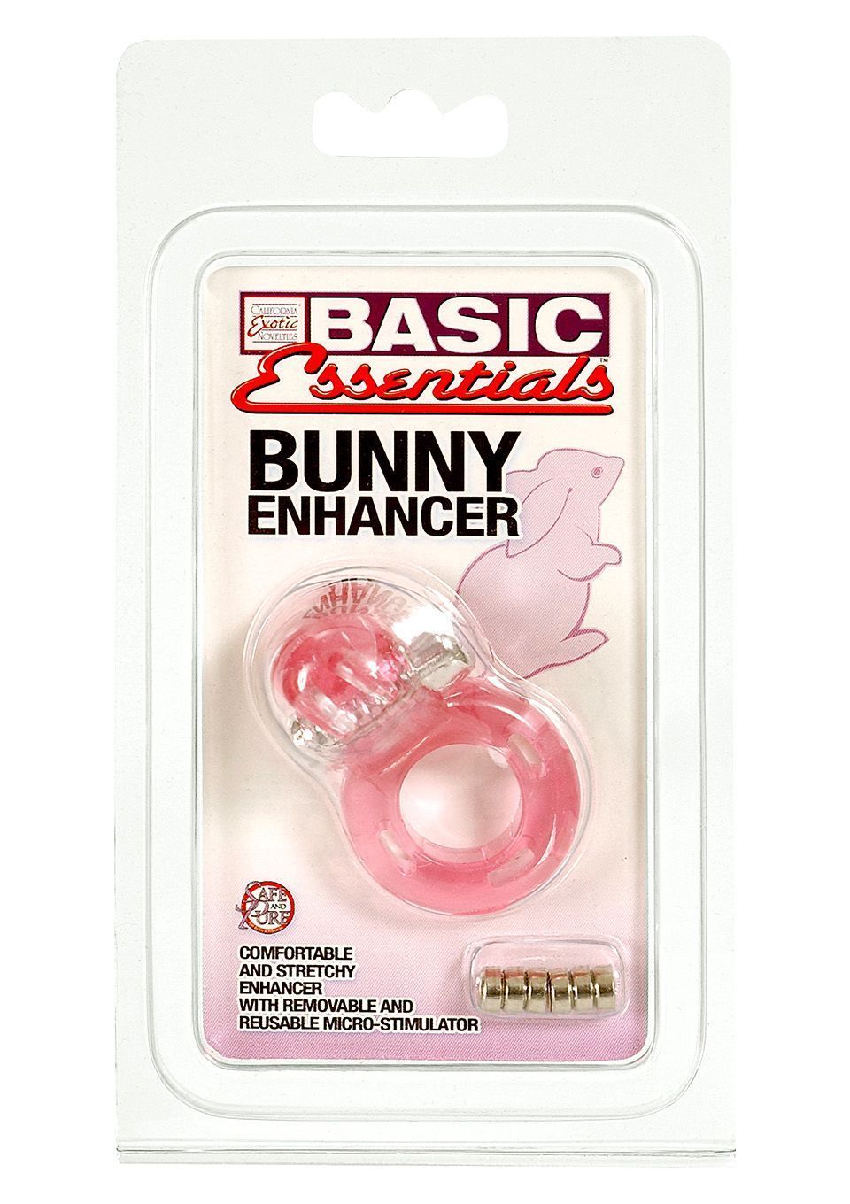 Эрекционное кольцо с вибрацией CalExotics Bunny Enhancer, 6 см (розовый)