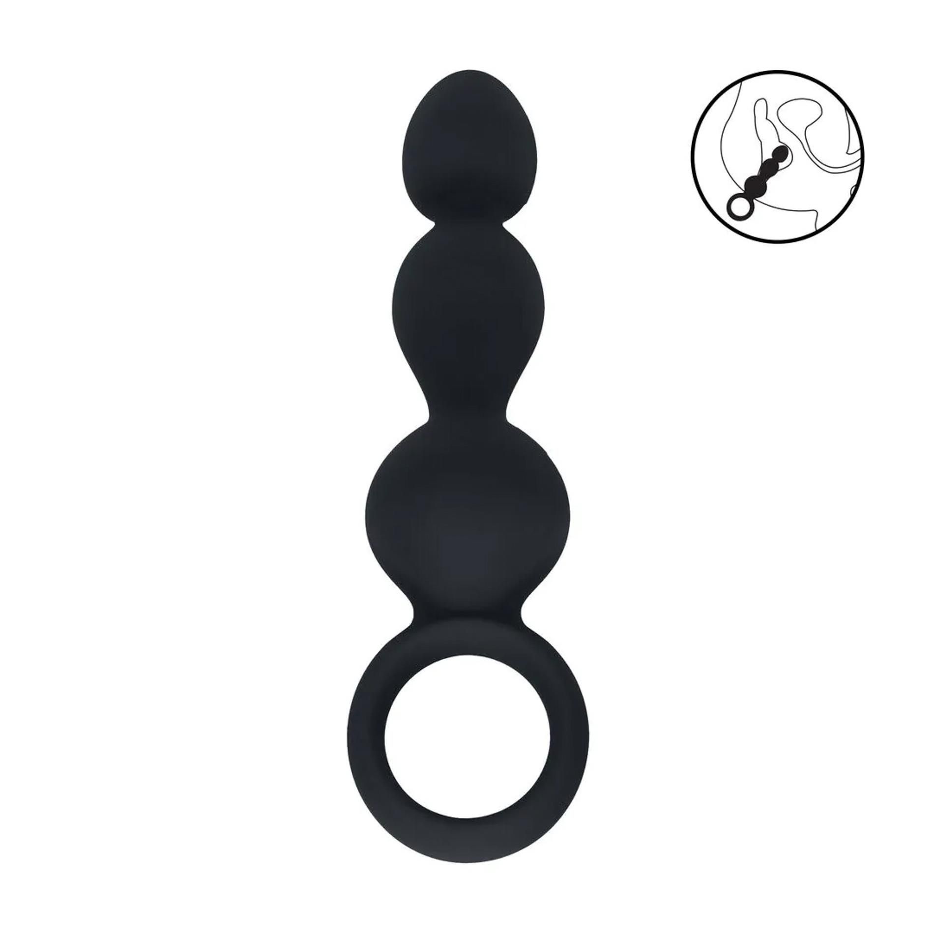 Korek analny Levelz by Shots, 10.5 cm (czarny)