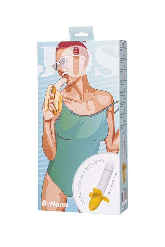 Вібратор Jos B-nana, 19 см (білий)