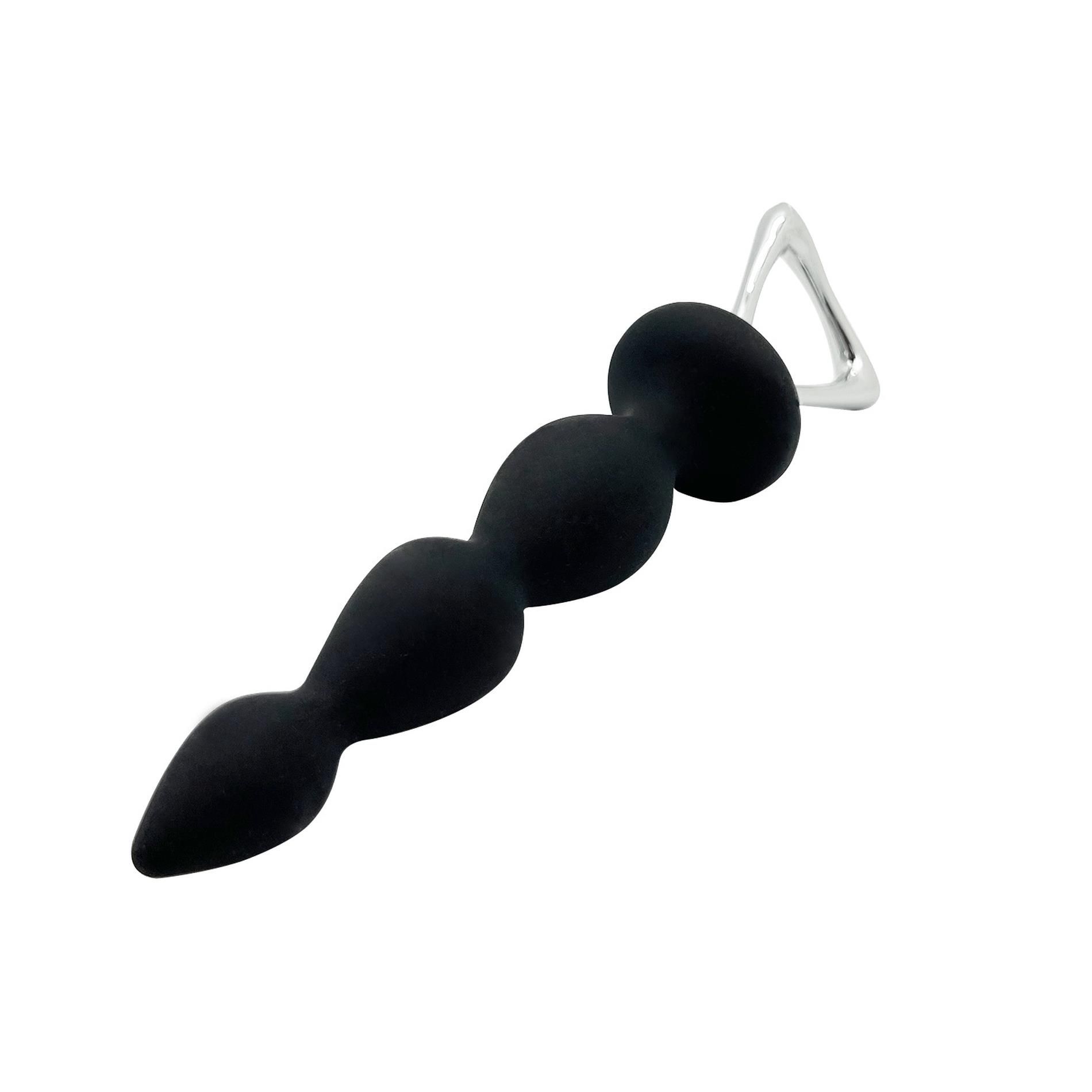 Анальний ланцюжок Adrien Lastic Arrow II, 20 см (чорний)
