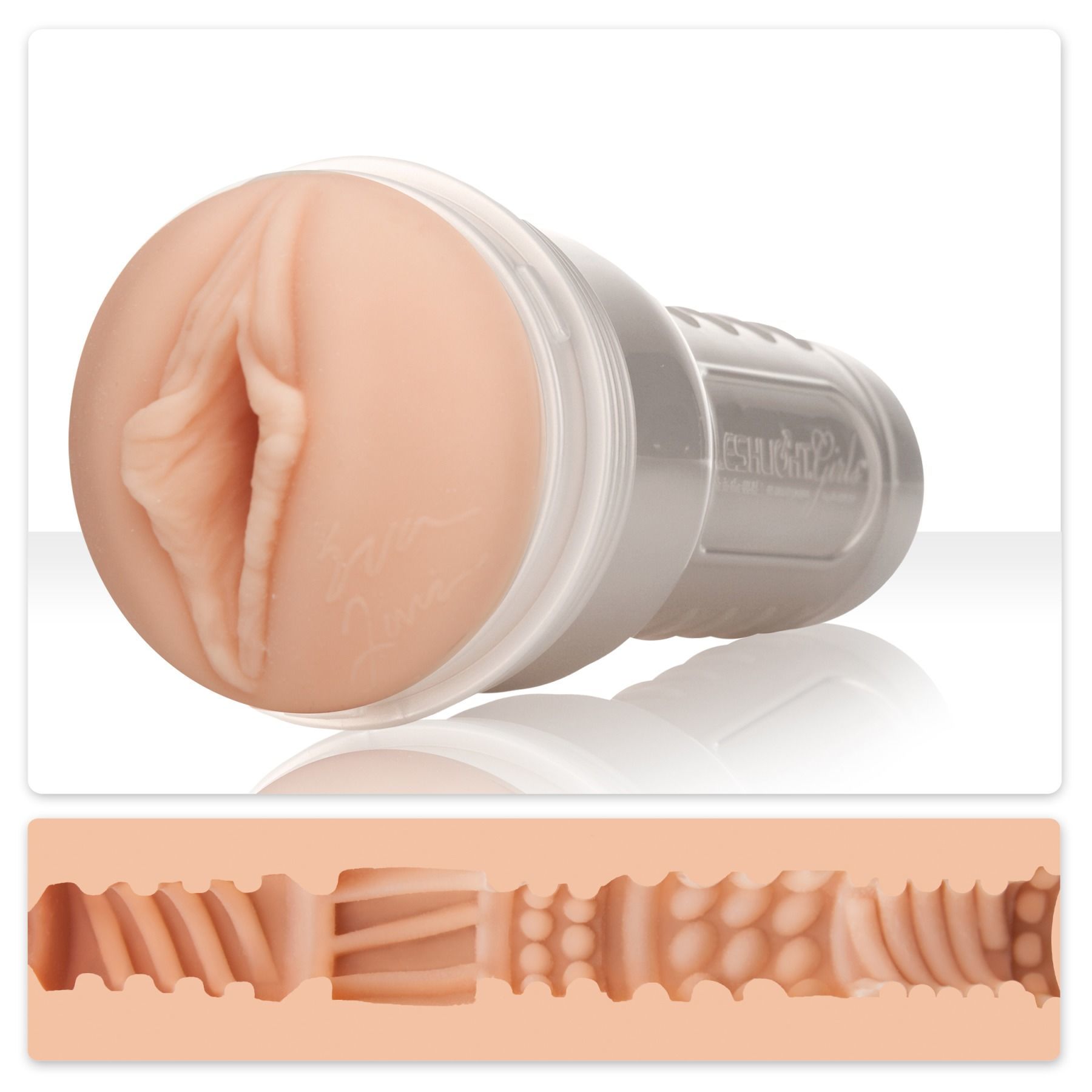 Реалистичный мастурбатор Fleshlight Eva Lovia Sugar (телесный)