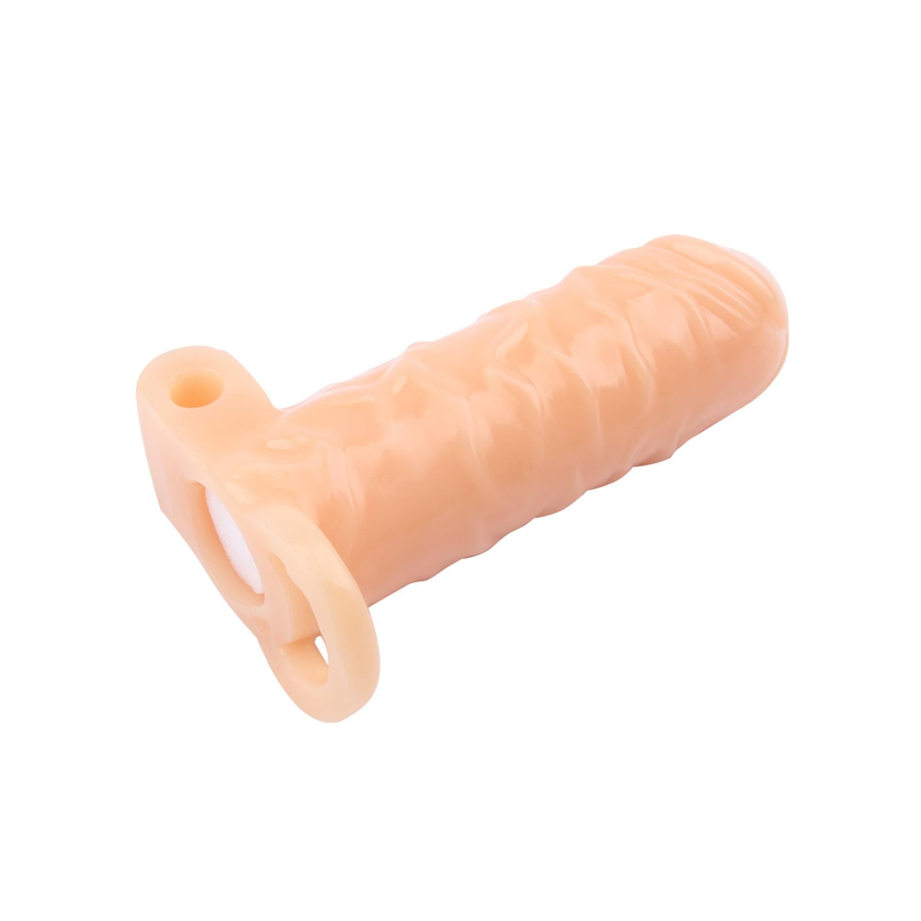 Насадка на пенис Superme Vibrating Warrior Sleeve, 14 см (телесный)